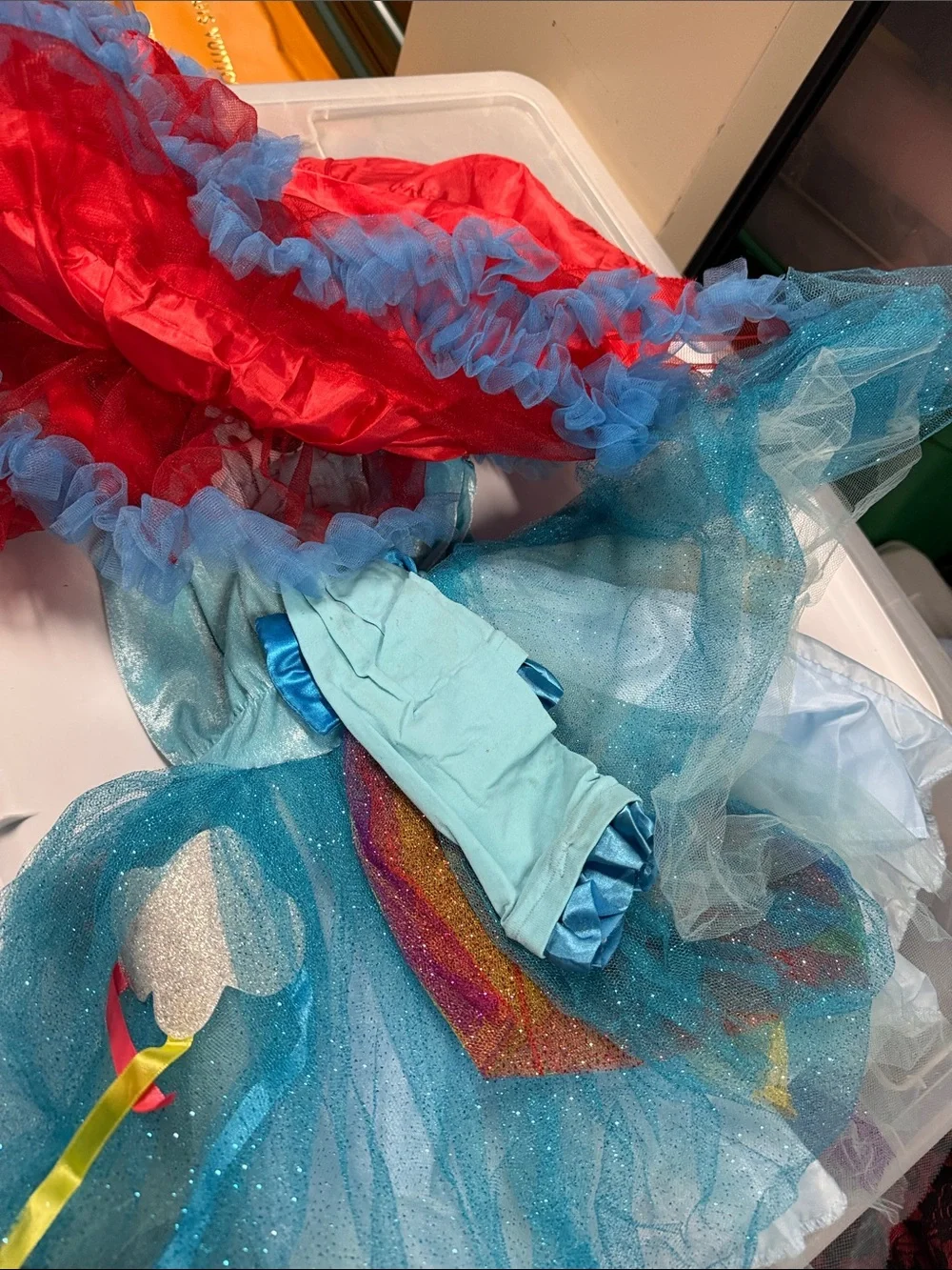 My Little Pony Rainbow Multicolor Tulle Costume Dress